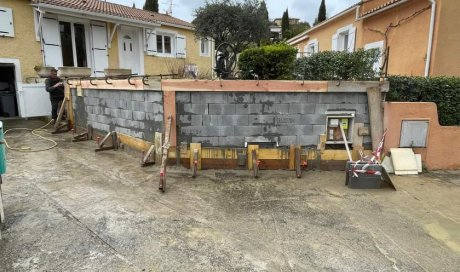 Création d'un mur de soutènement à Saint-Gély-du-Fesc