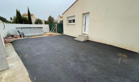 Création d'une allée de maison en goudron Cournonterral